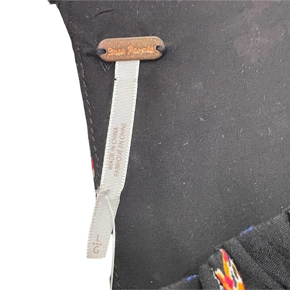 Free People Tunic Top Dress Womens Large Boho Festival Blue Long Sleeve New - Picture 3 of 10